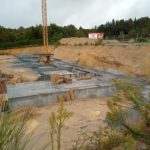 Base cimentación obra en polígono industrial